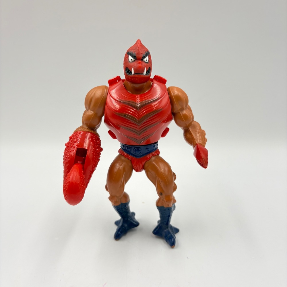 Mattel Clawful Action Figure MOTU 5.5in Red Brown Good Vintage 1981 Armor